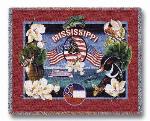 State of Mississippi Tapestry Throw